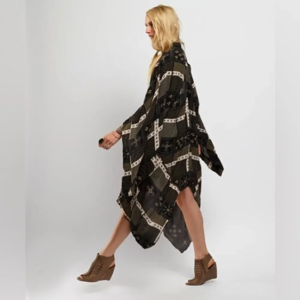 Free people Free People Twilight & Ivory Festival Scarf Print Duster - Picture 2 of 13